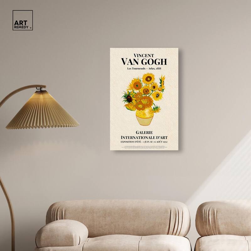 Sunflowers Canvas by Art Remedy, Gallery Wrapped