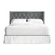 preview thumbnail 26 of 25, CraftPorch Luxurious Velvet Wingback Tufted Upholstered Bed Light Grey - Full