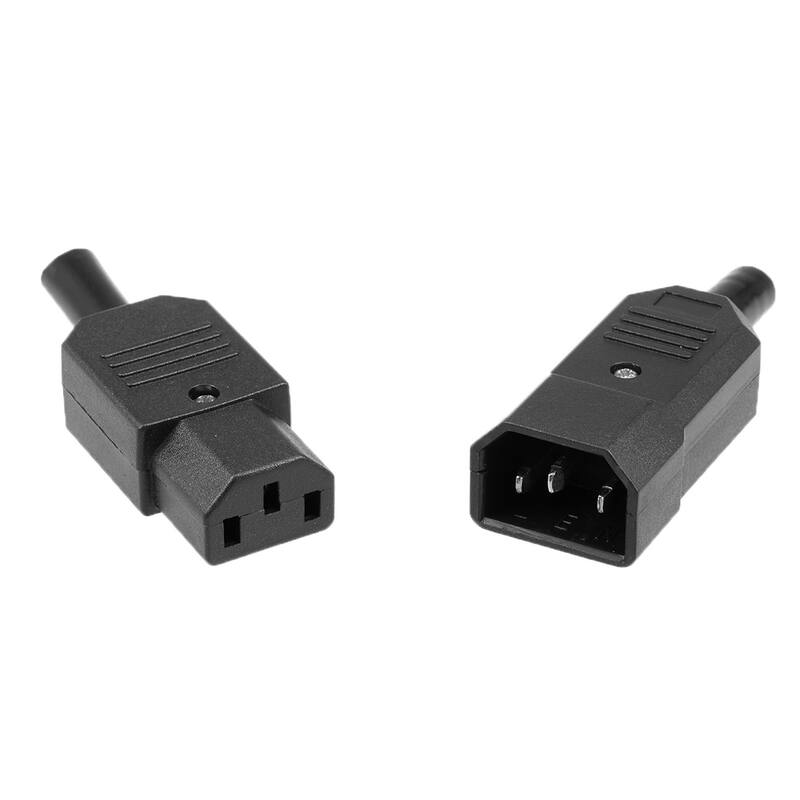 IEC320 C14 Power Socket C13 Plug Adapter Connector 10A 5 Pairs - 5pair - 5 pairs C13 C14 Plug