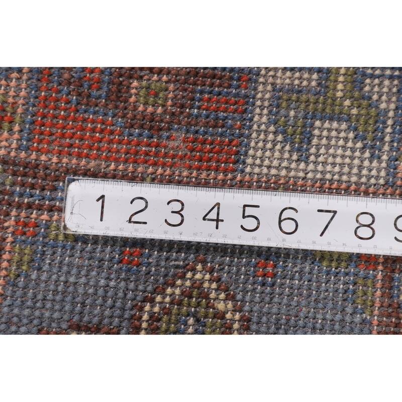 Tribal Geometric Ziegler Area Rug Hand-Knotted Oriental Wool Carpet - 7'10"x 9'8"