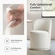 preview thumbnail 9 of 19, HULALA HOME Amalia Modern 21.5"W Ergonomic 360° Swivel Dining Chair with Curved Backrest Set of 4
