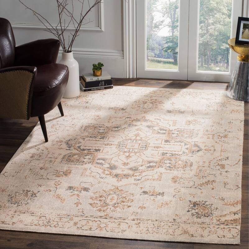 SAFAVIEH Artisan Pierette Distressed Oriental Rug - 3'3" x 5'3" - Light Blue/Beige
