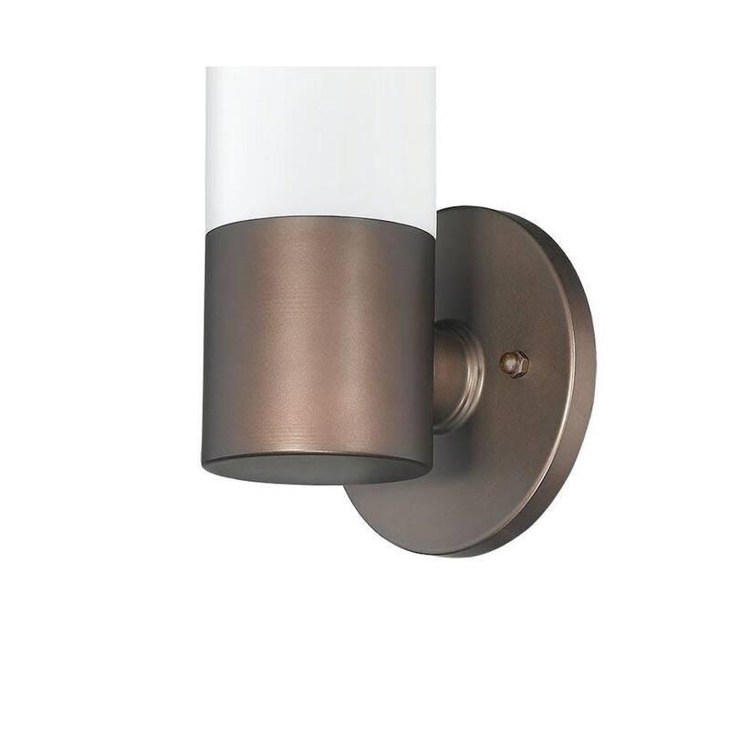 Modern 1 Light Wall Sconce with Simple Design in Bronze
