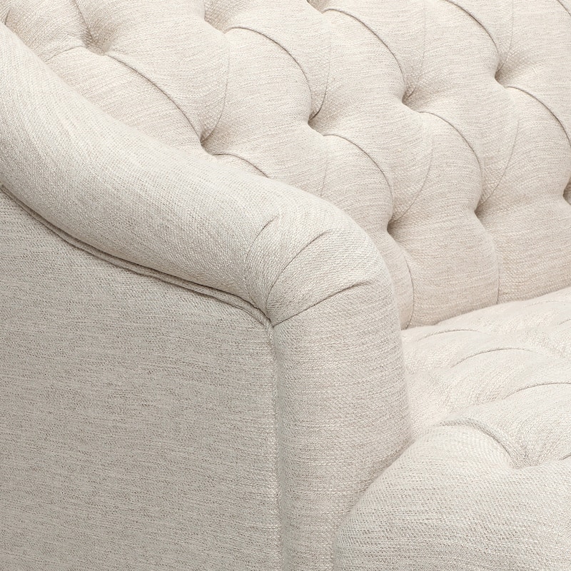 Comfy 3-Seat Sofa With Wooden Legs