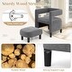 preview thumbnail 6 of 8, Costway Comfy Accent Armchair with Footrest Upholstered Velvet Barrel - See Details