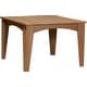 preview thumbnail 20 of 29, Poly Lumber Island Dining Table 44" Square - Antique Mahogany Woodgrain
