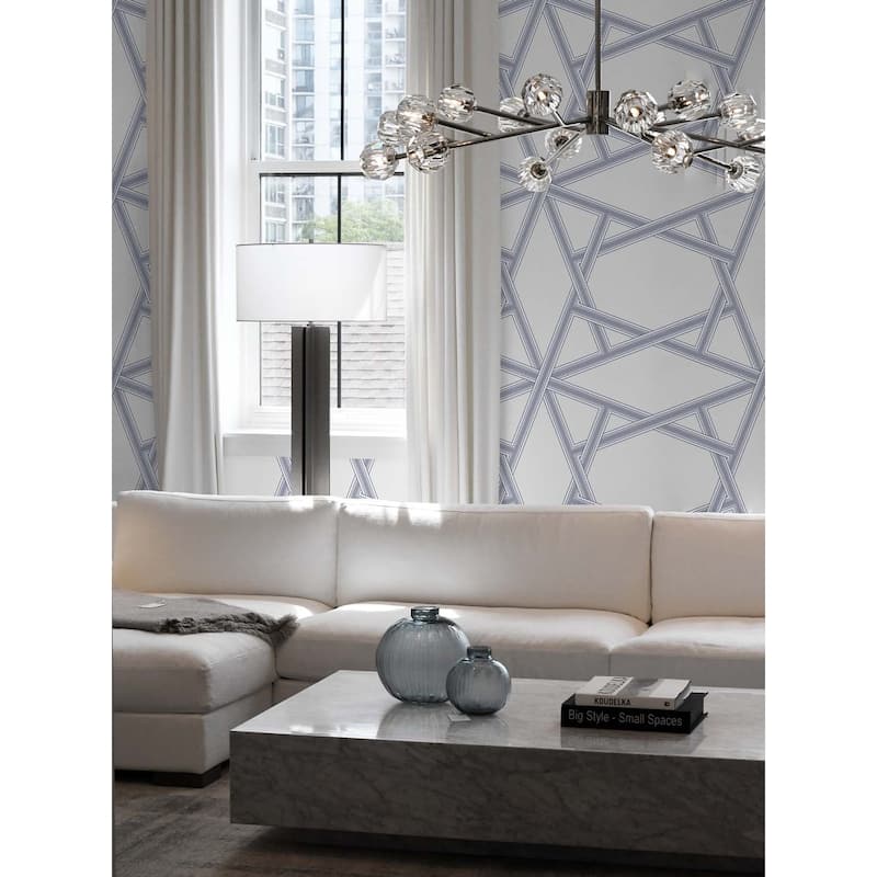 NextWall Crossroads Geo Peel and Stick Wallpaper