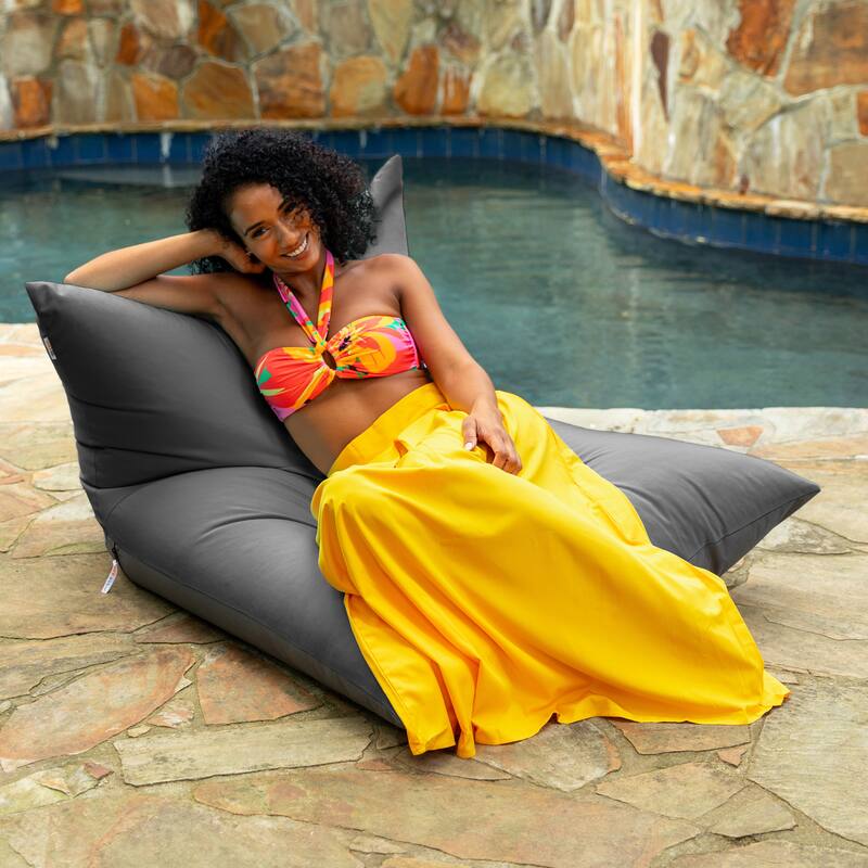 Deshi Sunbrella Patio Bean Bag Lounge Chair by Havenside Home