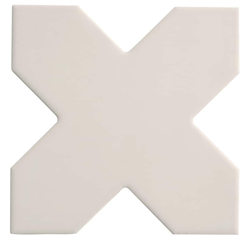 Seville 7" Star with 5" Cross Matte Porcelain Wall and Floor Tile (10.62 sq ft/case) - 68 Pack
