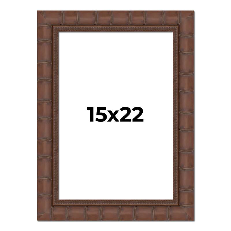 15x22 Frame Pewter Solid Wood Picture Frame Width 1.625 Inches | Interior Frame Depth 0.6875 Inches