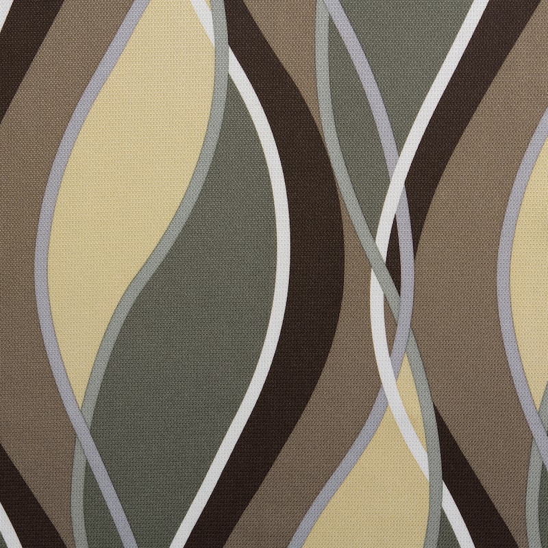 No. 918 Intersect Ogee Print Semi-Sheer Grommet 1-Piece Curtain Panel, Single Panel