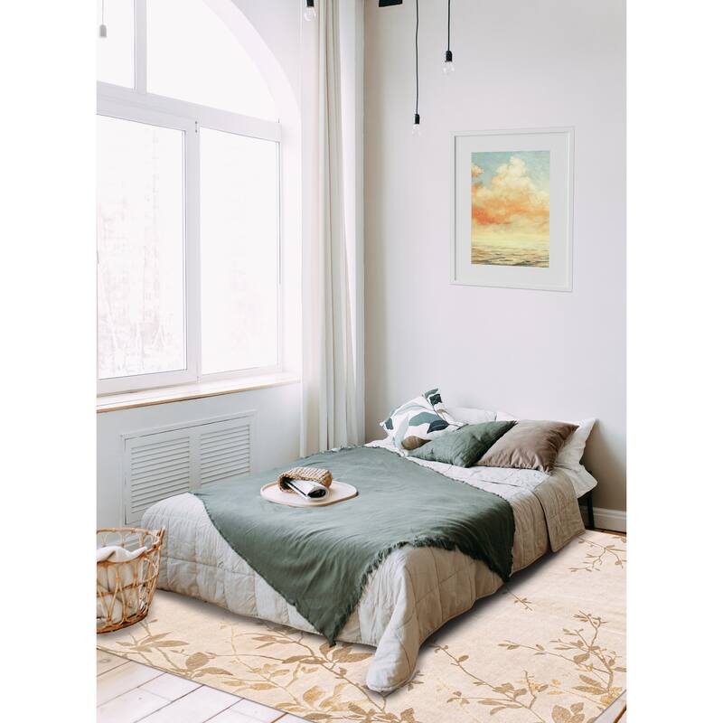 ECARPETGALLERY Hand-knotted Opulence Light Grey Silk, Wool Rug - 8'1 x 9'11