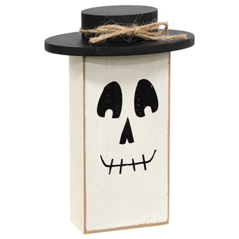 3/Set - Wooden Primitive Halloween Friend Block Sitters - Multi