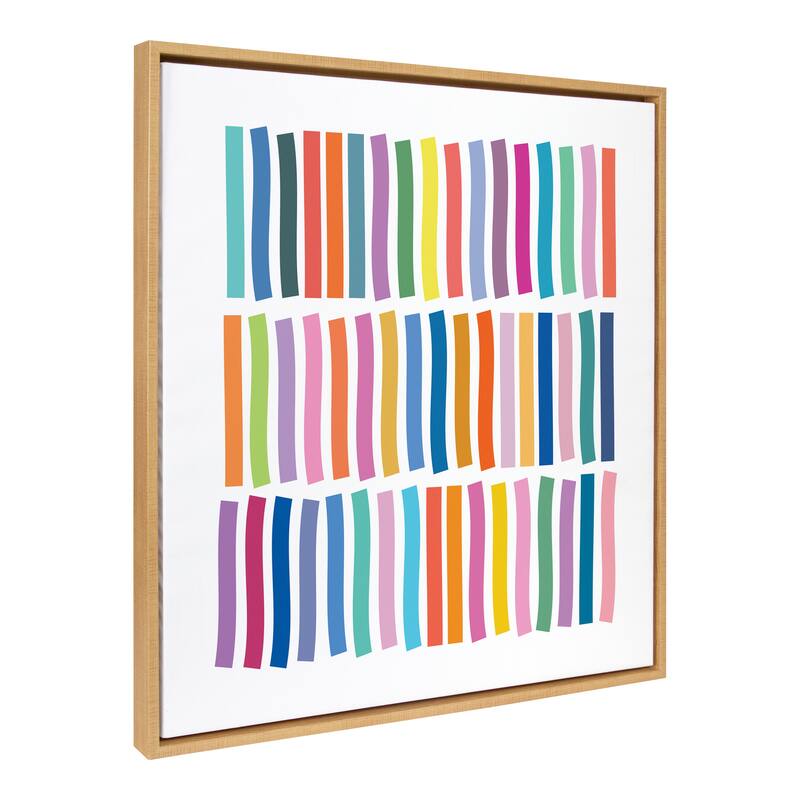 Kate and Laurel Sylvie Whimsical Framed Canvas by Apricot and Birch