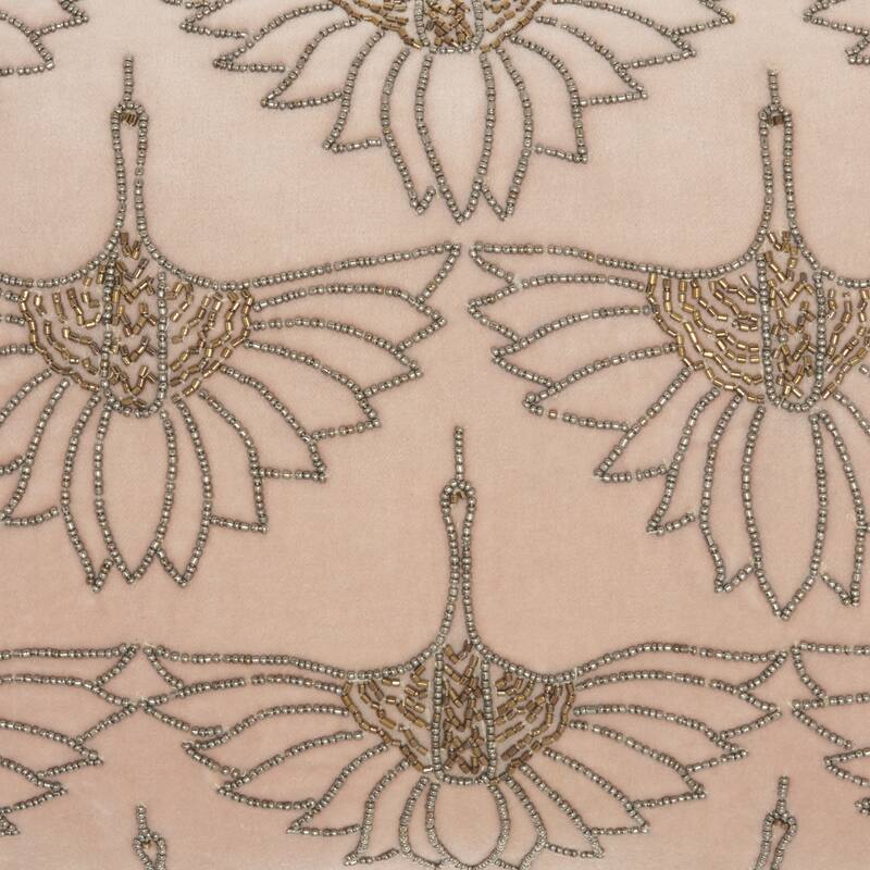 HomeRoots Brilliant Blush Pink Lumbar Pillow