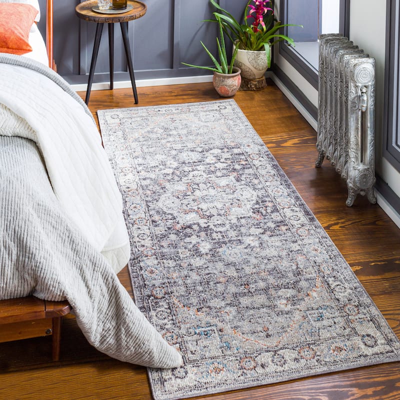 Artistic Weavers Engelhorn Indoor/ Outdoor Persian Area Rug - 5'3" x 7' - Charcoal