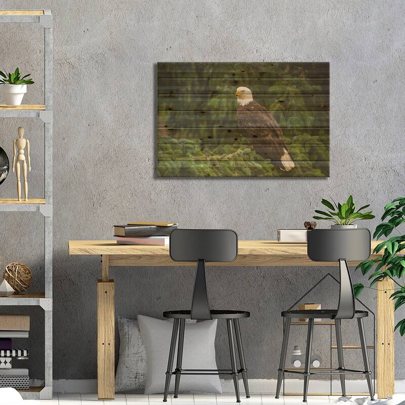 Bald Eagle, Alaska Print On Wood by Flip Nicklin - Multi-Color