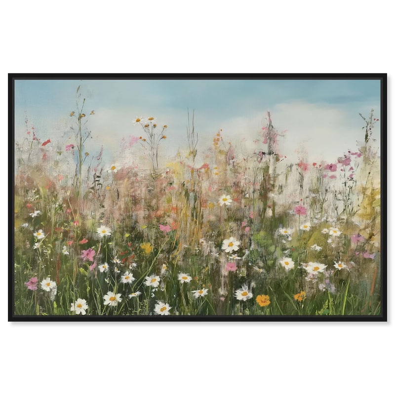 Glimmering Glade Garden I Canvas by Art Remedy - Black - 45" x 30"