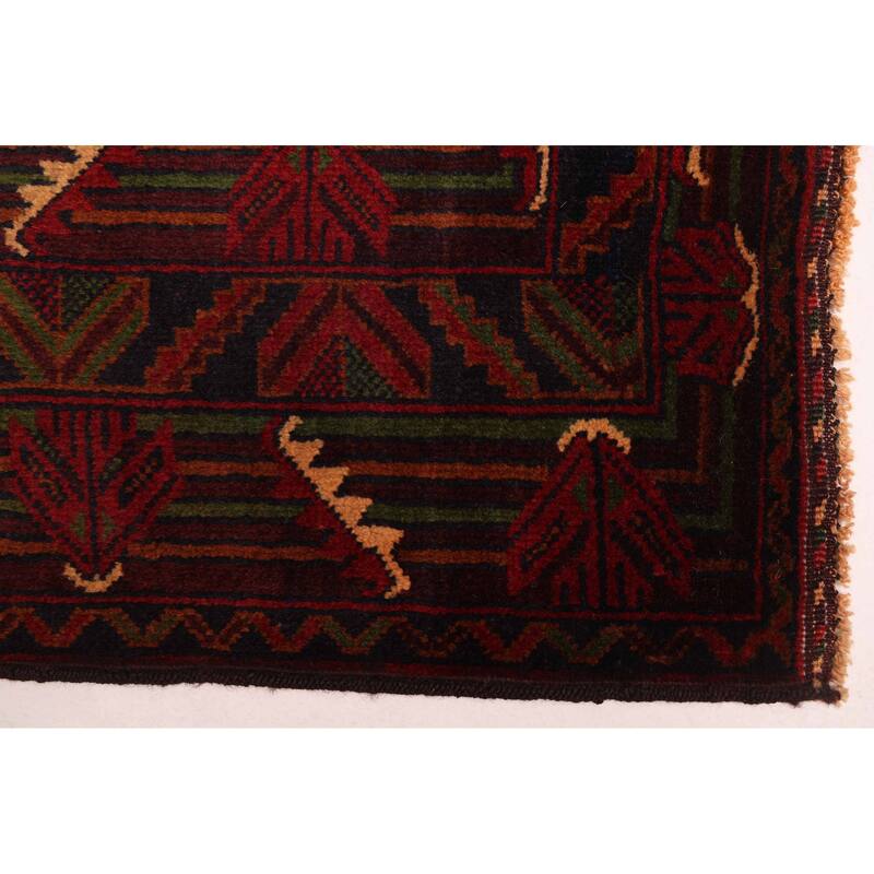 ECARPETGALLERY Hand-knotted Teimani Dark Navy Wool Rug - 3'9 x 6'9