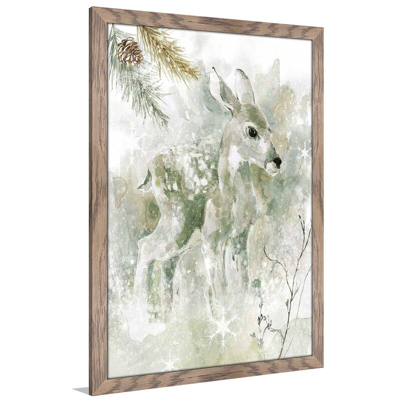 "Winter Lodge Fawn" by Carol Robinson Print on Acrylic