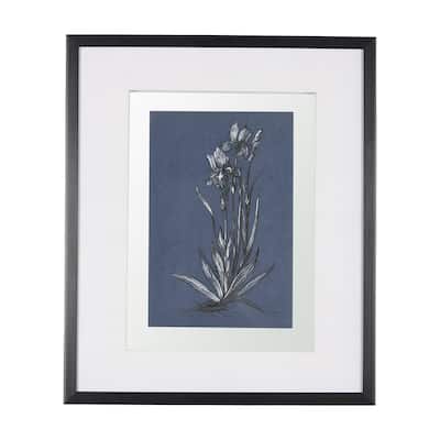 Botanical Sketches IV (Blue) Framed Art Print