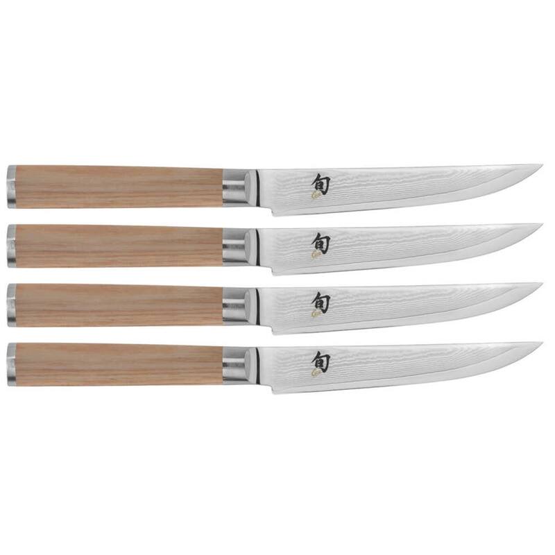 Shun Classic Blonde Steak Knife Set, 4 Piece