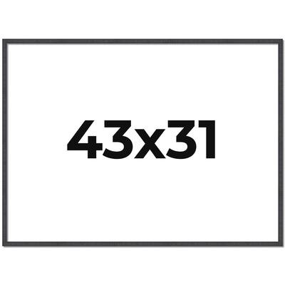 43x31 Frame Brown Solid Wood Picture Frame - Complete Modern Photo