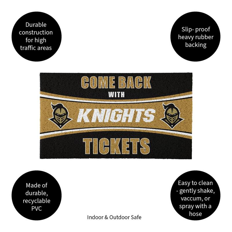 Georgia Southern University 28 in. x 16 in. PVC "Come Back With Tickets" Trapper Door Mat