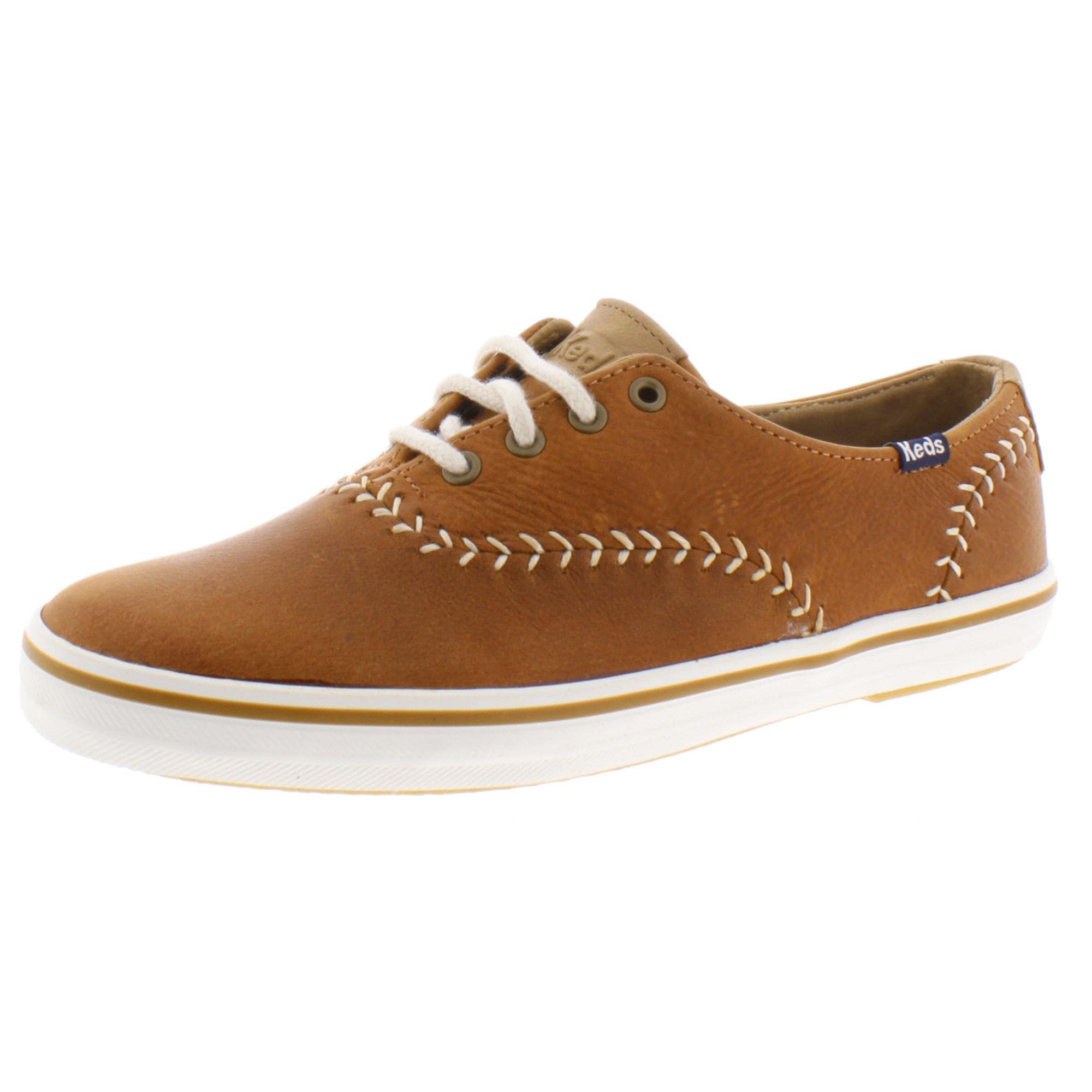 womens brown leather keds