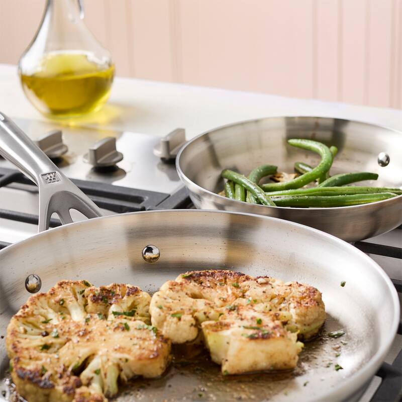 ZWILLING Motion Stainless Steel 2-pc Stainless Steel Fry Pan Set
