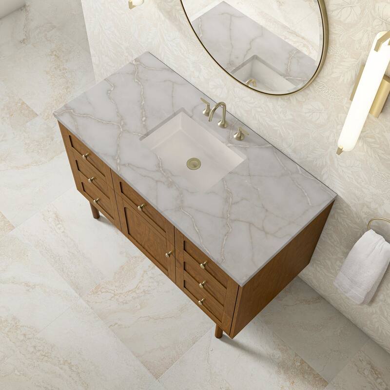 James Martin Vanities 545-V48-3VSL Laurent 48" Single Basin Poplar