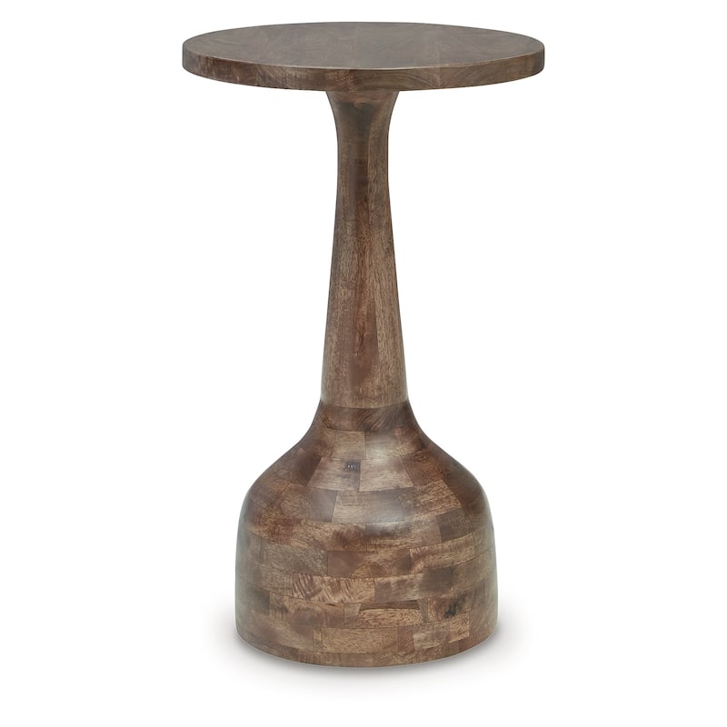 Signature Design by Ashley Joville Medium Brown Accent Table - 14"W x 14"D x 23.75"H