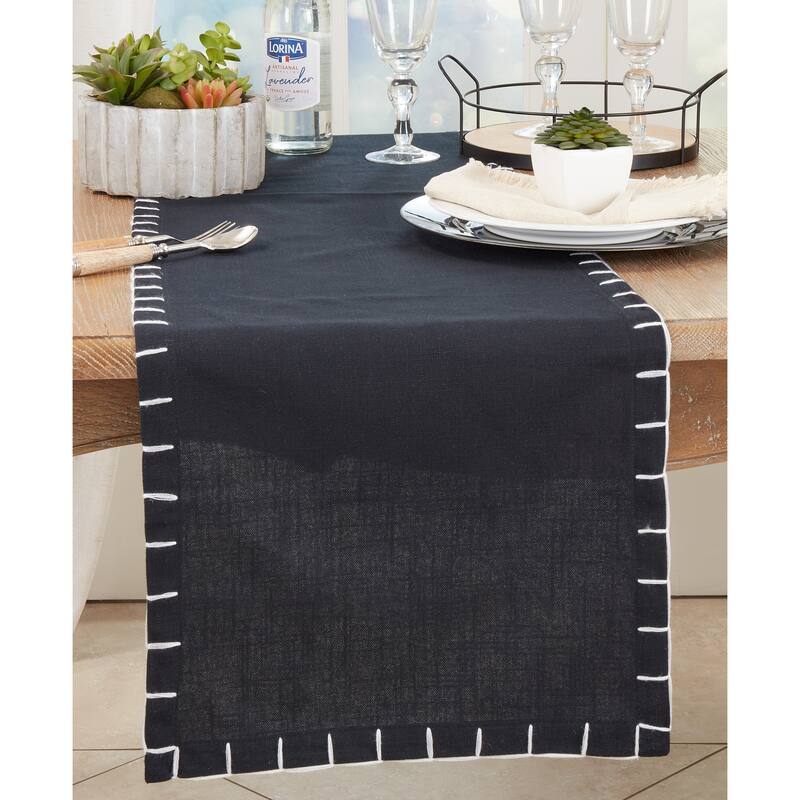 Simple Elegance Chunky Whip Stitch Table Runner