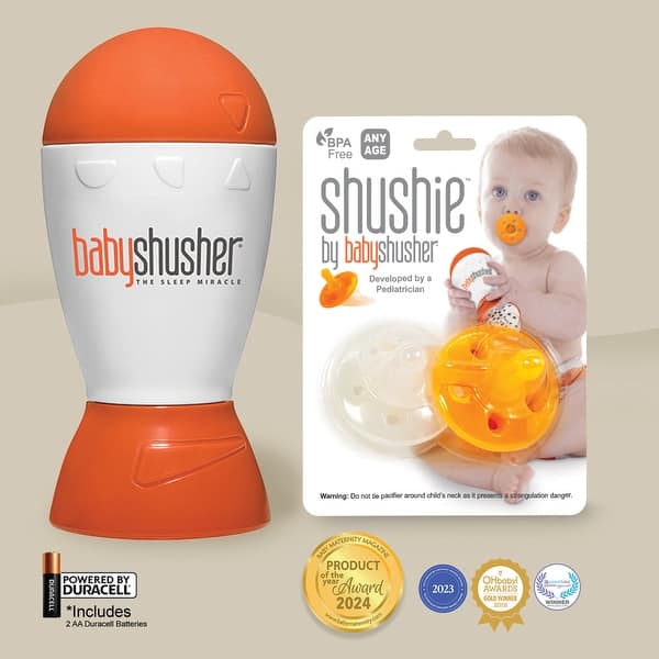 slide 2 of 6, Baby Shusher & Shushie 2-Pack Bundle - Orange - N/A