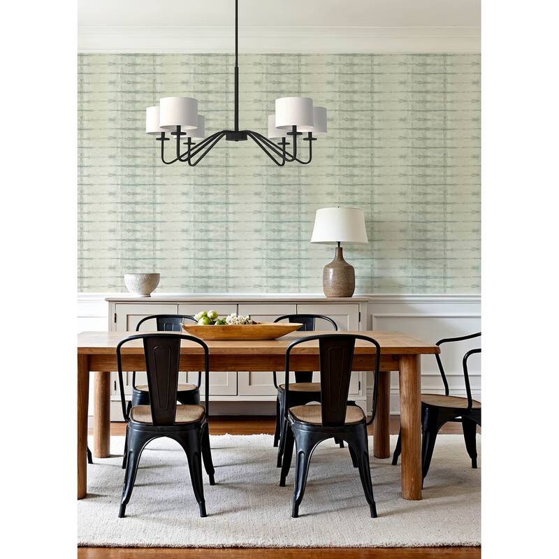 A-Street Prints Modulus Seafoam Geometric Stripe Wallpaper