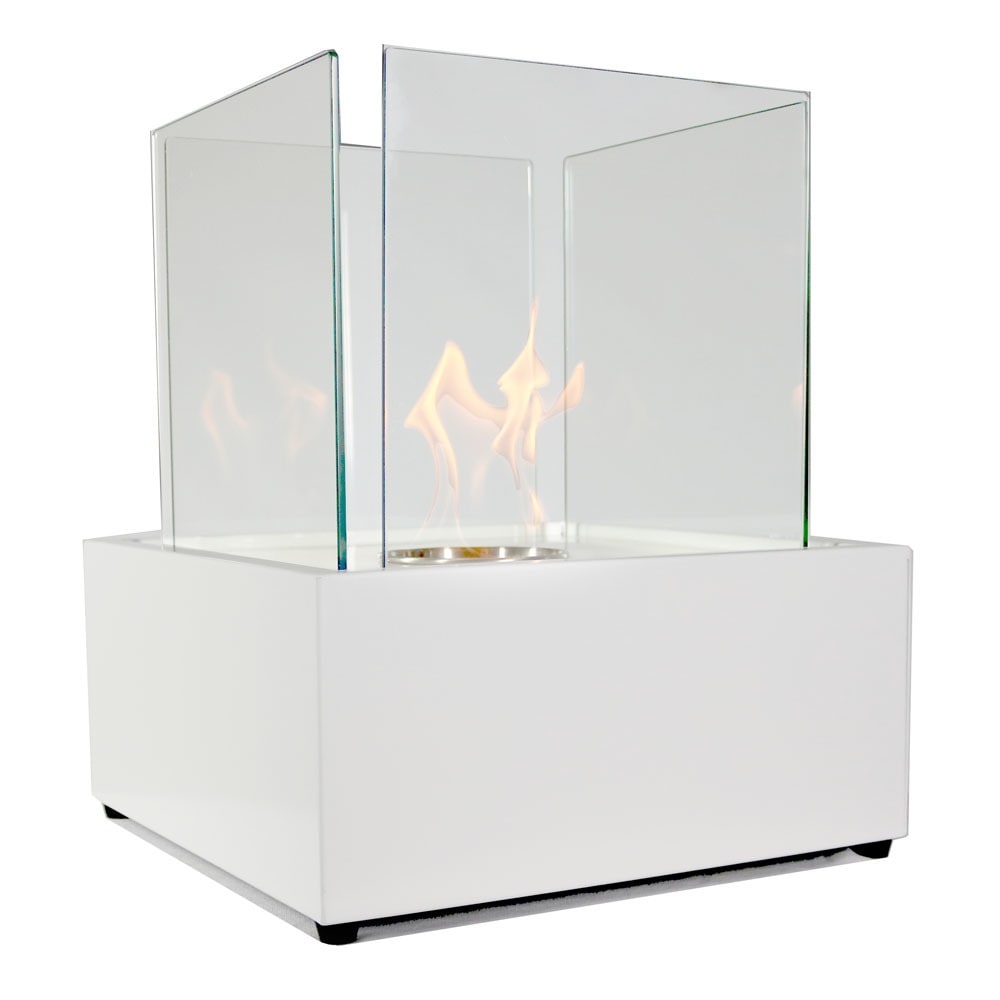 Sunnydaze Large Cubic Ventless Tabletop Bio Ethanol Fireplace