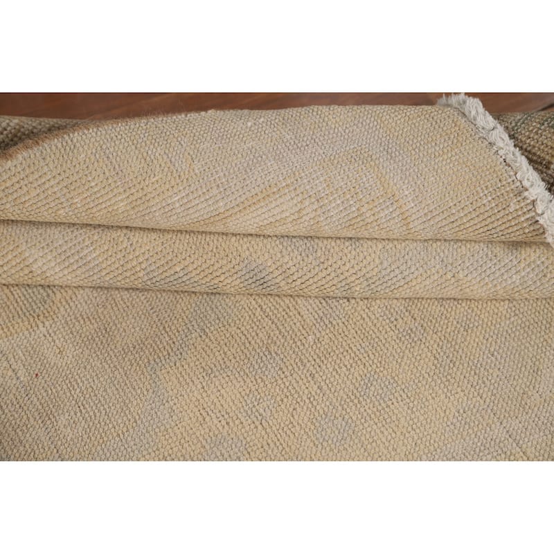 Hand Knotted Oriental 100% Wool Carpet Traditional Floral Peach Tabriz Area Rug - 4' 6'' X 3' 0''