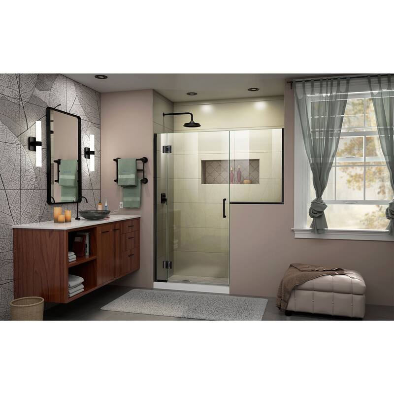 DreamLine Unidoor-X 67-67 1/2 in. W x 72 in. H Frameless Hinged Shower Door - 67" - 67.5" W