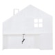 preview thumbnail 9 of 7, White Wooden House Platform Bed with Window, Roof, Drawers, Shelves, Sockets, USB Port