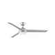 preview thumbnail 1 of 6, Fanimation Xeno Damp 56 inch Indoor/Outdoor Ceiling Fan with LED Light Kit - Brushed Nickel