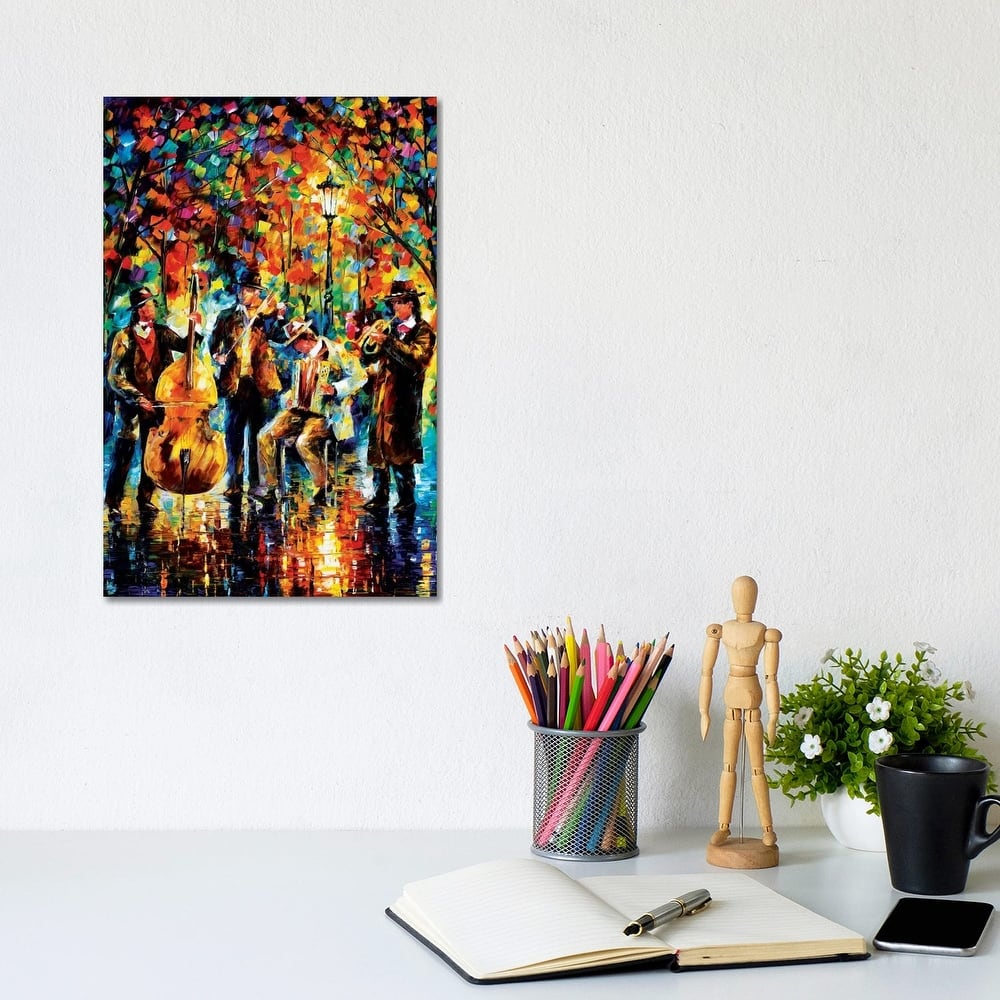 iCanvas "Glowing Music" by Leonid Afremov Canvas Print