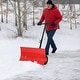 preview thumbnail 15 of 13, Snow Shovel with Wheels,29.1" W x 19.3" H Heavy Duty Snow Pusher for Driveway