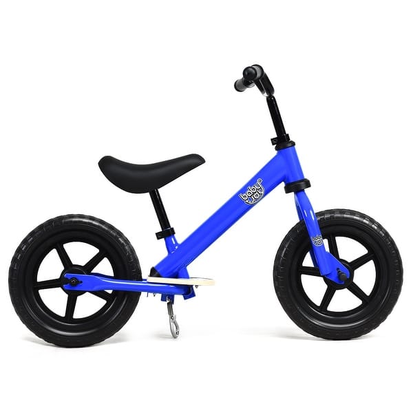 12/" Kids Balance Bike No Pedal Sport Training Bicycle with Adjustable Seat Blue