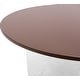 preview thumbnail 19 of 33, Valore Modern Wood Side End Table W Acrylic Base - Round Accent Center Coffee Table for Living Room Bedroom Home Office