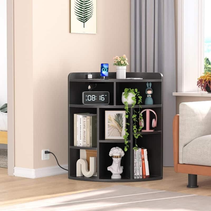 3-Tier Corner Cabinet with Adjusting Shelves