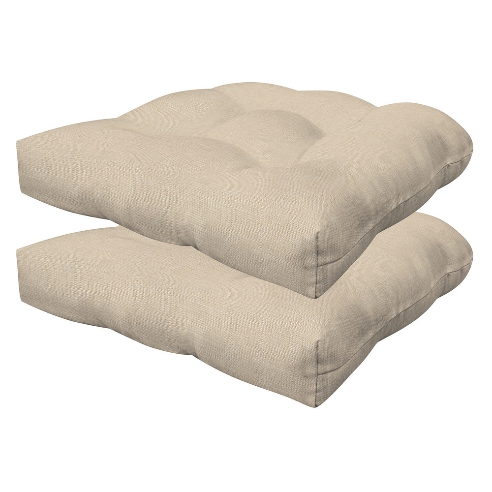 Contoured Tufted Dining Seat Cushion (2-Pack)