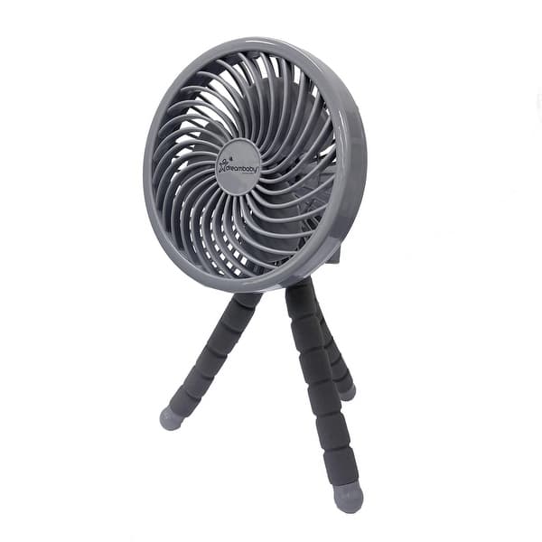 slide 2 of 3, Dreambaby Smart-Grip Deluxe Fan Grey