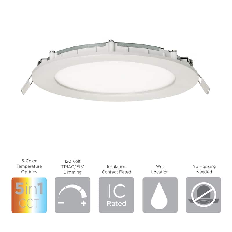 AFX TUCF08LAJD1 Tuck LED Canless Recessed Fixture with 8" Wafer Trim -