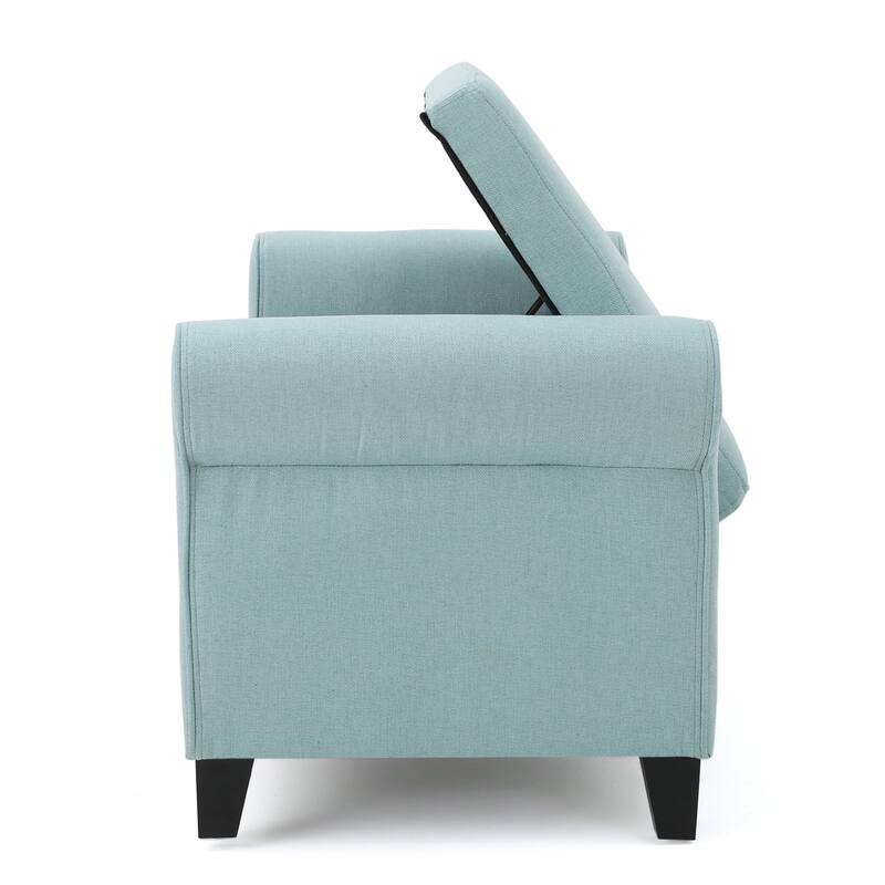 Hayes Armed Storage Bench