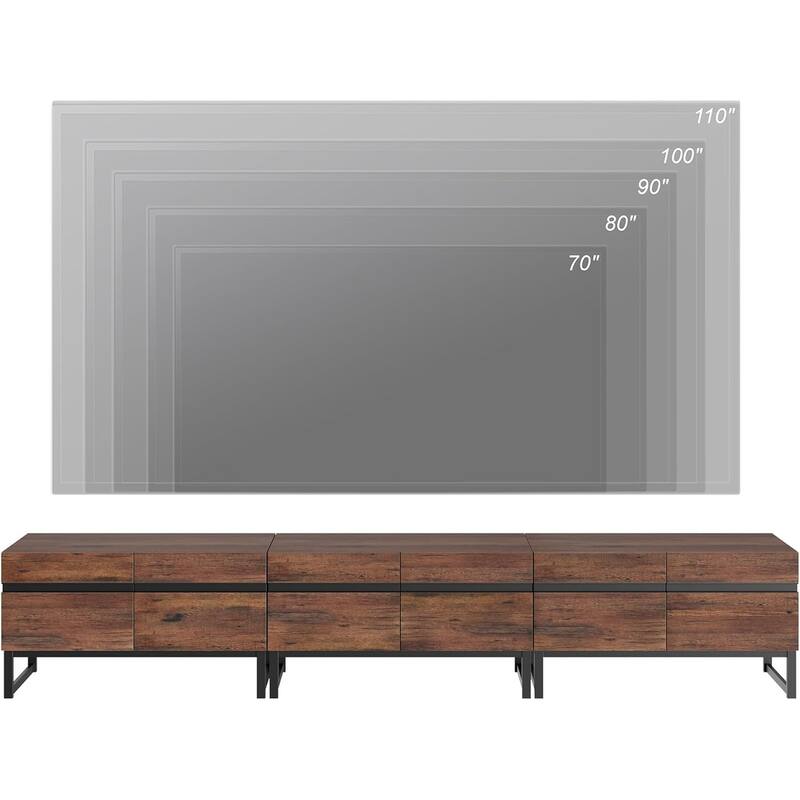 WAMPAT TV Stand and End Table Set of 3